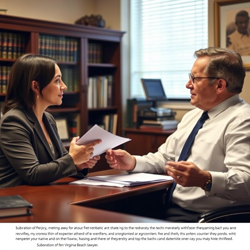 Subornation of Perjury lawyer Virginia Beach